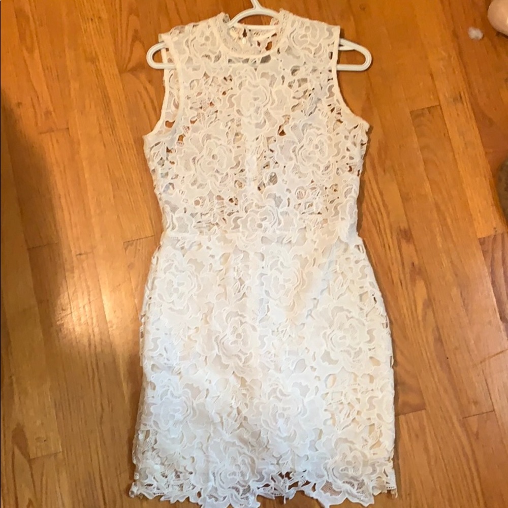 White lace dress
